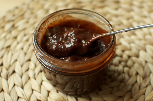 finished pear choc jam