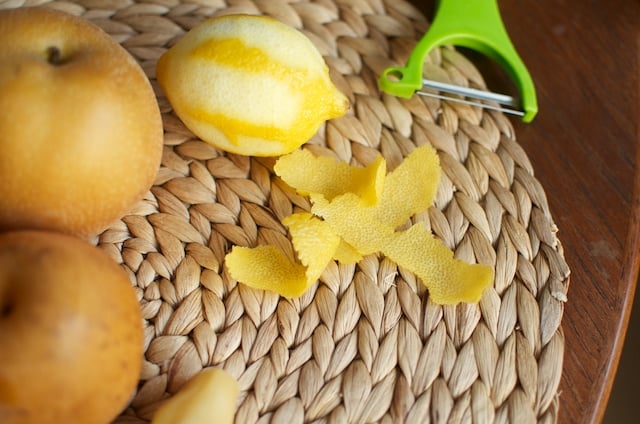lemon zest strips